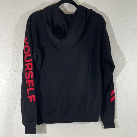 BARRY'S BOOTCAMP Face Yourself Challenge Black Hoodie CrossFit Running XS Womens - Picture 2 of 6